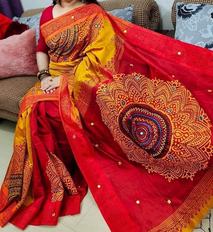 প্রিমিয়াম ধুপিয়ান সিল্ক শাড়ি